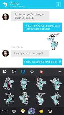 Play GO Keyboard Sticker Donkey