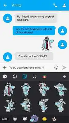 Play GO Keyboard Sticker Donkey