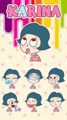 Play GO Keyboard Sticker Karina