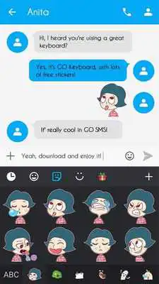 Play GO Keyboard Sticker Karina