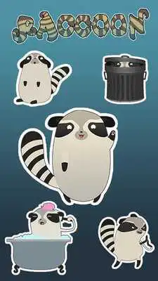 Play GO Keyboard Sticker Raccoon Play GO Keyboard Sticker Raccoon