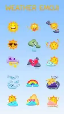 Play GO Keyboard Sticker Weather Emoji