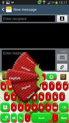 Play GO Keyboard Sweet Strawberry