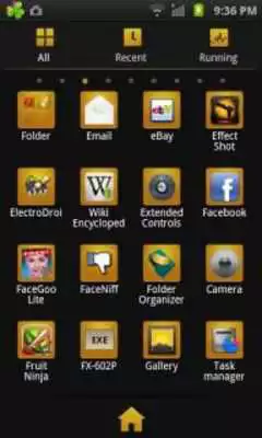 Play GO Launcher EX Theme BlackGold