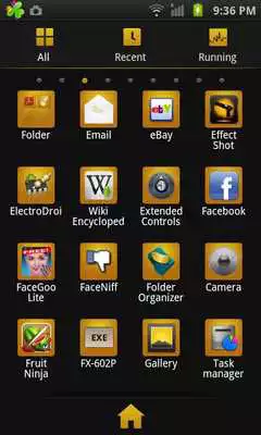 Play GO Launcher EX Theme BlackGold