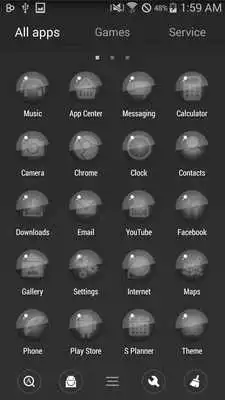 Play Go launcher theme Soft quote D