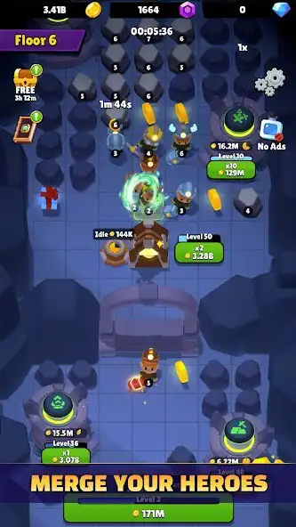 Play Gold and Heroes - Idle Dig as an online game Gold and Heroes - Idle Dig with UptoPlay