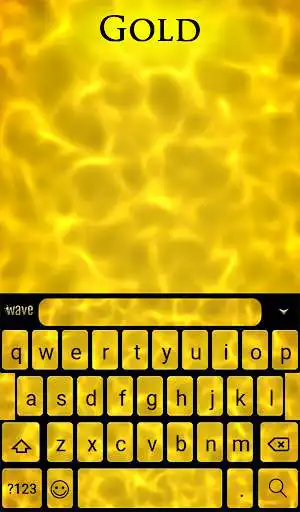 Play Gold Animated Keyboard + Live Wallpaper
