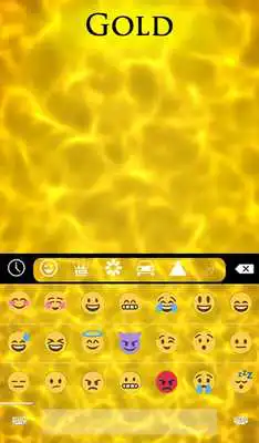 Play Gold Animated Keyboard + Live Wallpaper