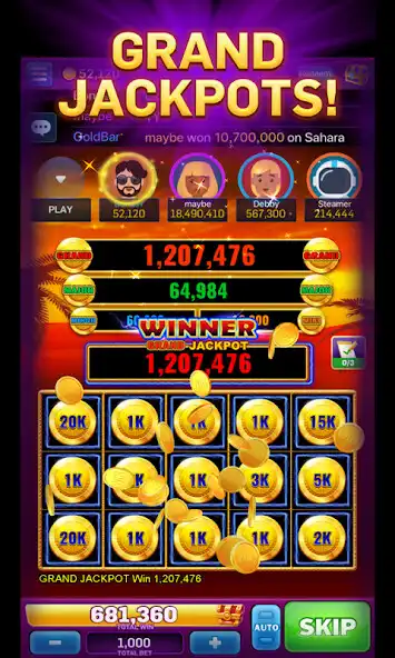 Play GoldBar Slots as an online game GoldBar Slots with UptoPlay