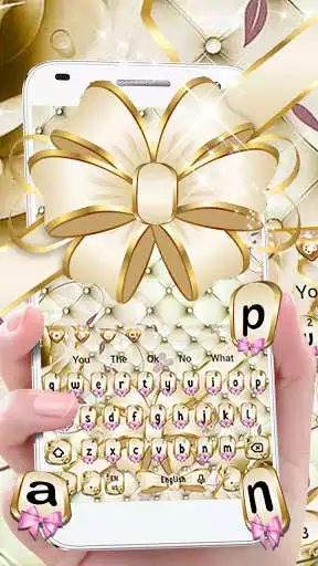 Play Gold Beautify Bow Keyboard