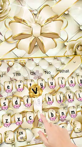 Play Gold Beautify Bow Keyboard