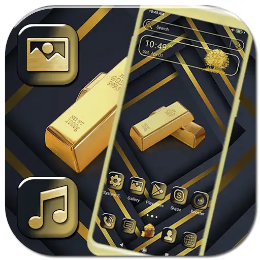 Play Gold Brick Theme APK