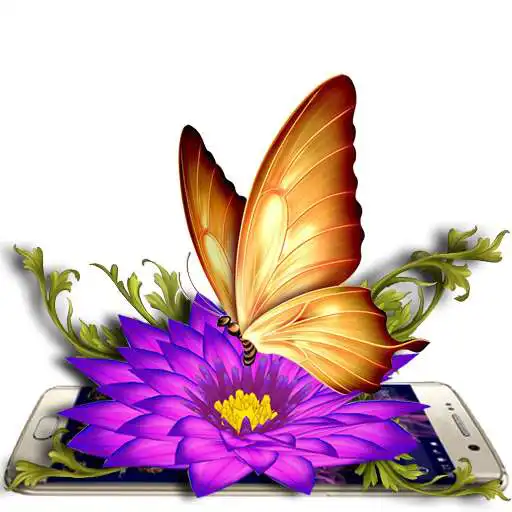Free play online Gold Butterfly 3D Theme  APK