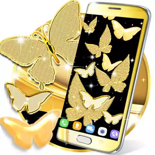 Play Gold butterfly live wallpaper APK Play Gold butterfly live wallpaper APK