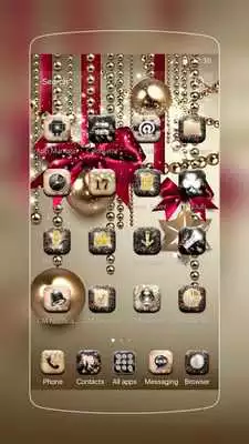 Play Gold Christmas Decoration
