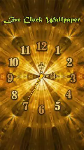 Play Gold Clock Live Wallpaper  and enjoy Gold Clock Live Wallpaper with UptoPlay