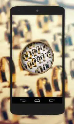 Play Gold Clock Live Wallpaper