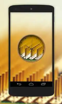 Play Gold Clock Live Wallpaper