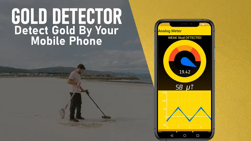 Play Gold Detector : Gold scanner  and enjoy Gold Detector : Gold scanner with UptoPlay