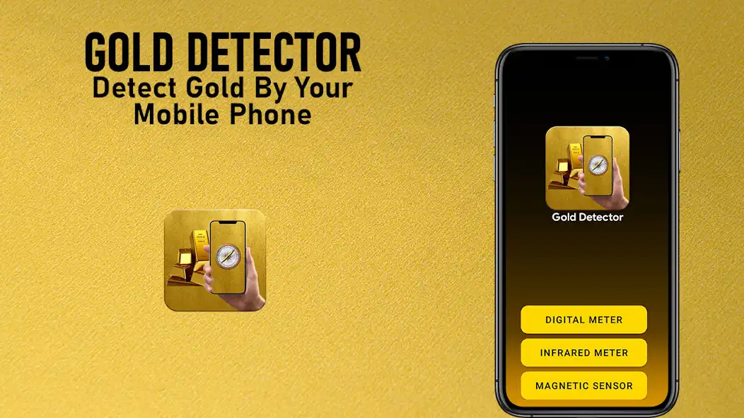 Play Gold Detector : Gold scanner as an online game Gold Detector : Gold scanner with UptoPlay