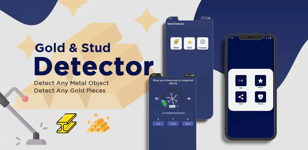 Play Gold Detector: Stud Detector  and enjoy Gold Detector: Stud Detector with UptoPlay