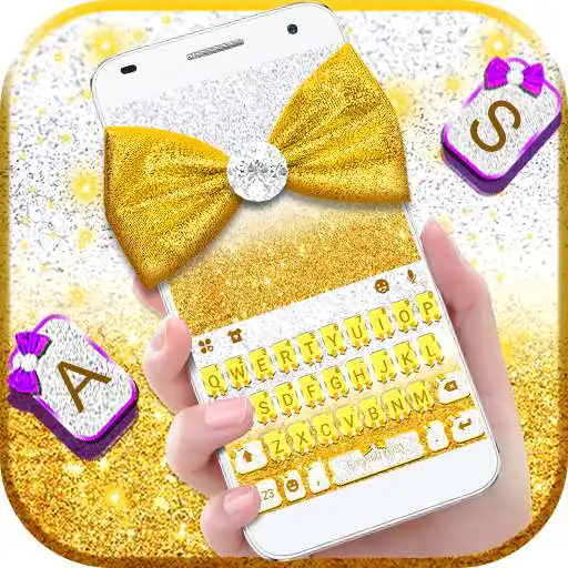 Play Gold Diamond Bowknot Keyboard Theme APK Play Gold Diamond Bowknot Keyboard Theme APK