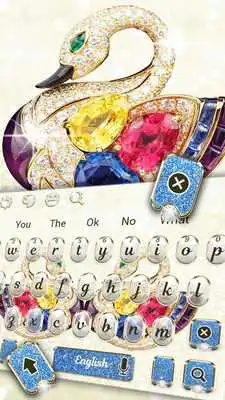 Play Gold Diamond Swan Keyboard