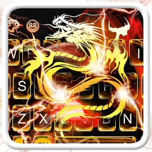 Free play online Gold Dragon Keyboard Theme  APK