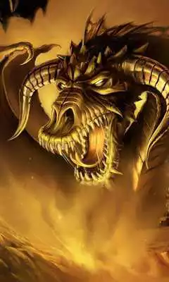 Play gold dragon live wallpaper