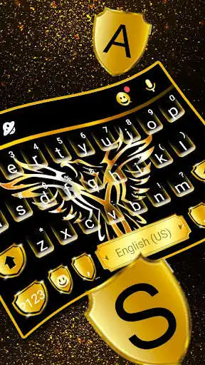 Play Gold Eagle Keyboard Theme as an online game Gold Eagle Keyboard Theme with UptoPlay