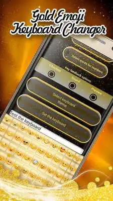 Play Gold Emoji Keyboard Changer