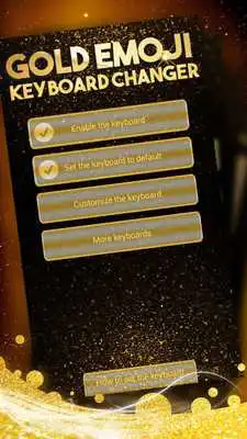 Play Gold Emoji Keyboard Changer