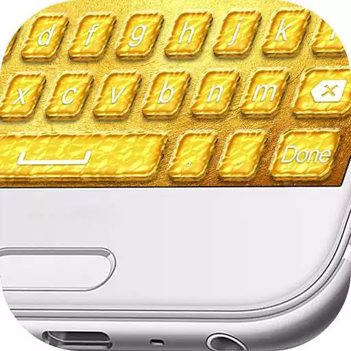 Free play online Gold Emoji Keyboard Design  APK
