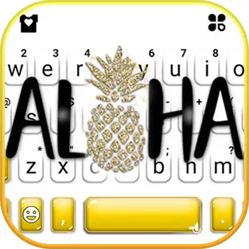 Play Golden Aloha Pineapple Keyboard Theme APK