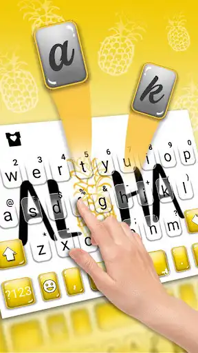 Play Golden Aloha Pineapple Keyboard Theme as an online game Golden Aloha Pineapple Keyboard Theme with UptoPlay