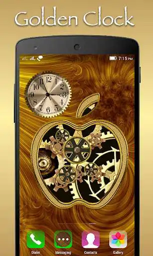 Play Golden Apple Clock Live WallPaper as an online game Golden Apple Clock Live WallPaper with UptoPlay