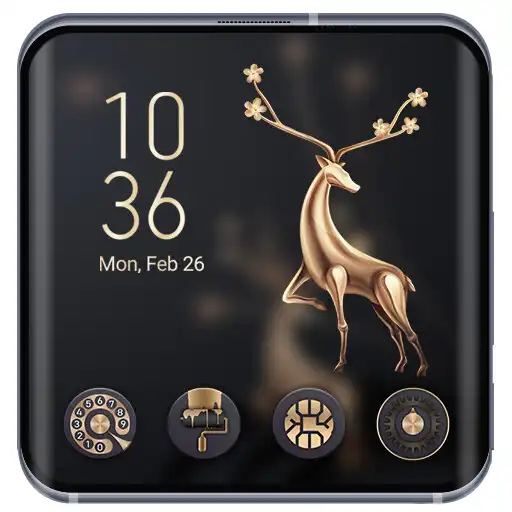Play Golden Black Icon Pack APK