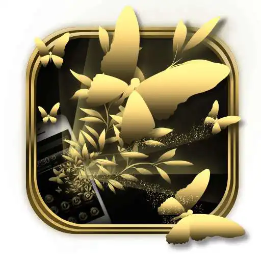 Free play online Golden Butterfly Wallpaper  APK