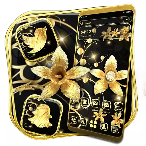 Play Golden Diamond Flower Theme APK Play Golden Diamond Flower Theme APK