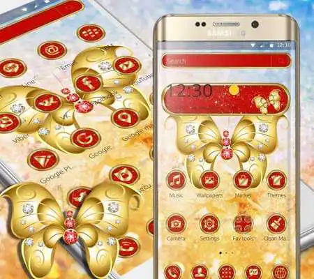 Play Golden Diamond Shiny Butterfly Theme