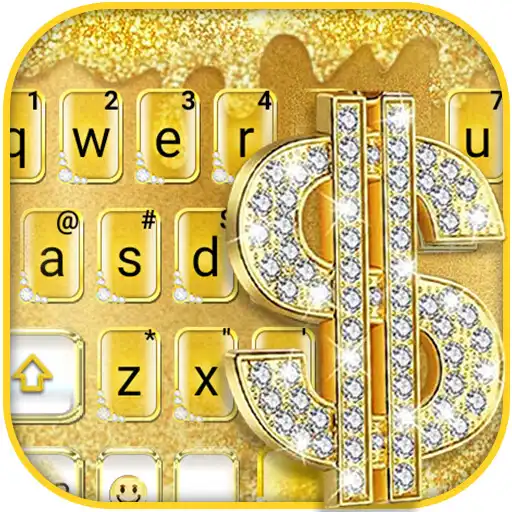 Play Golden Dollar Drops Keyboard Theme APK
