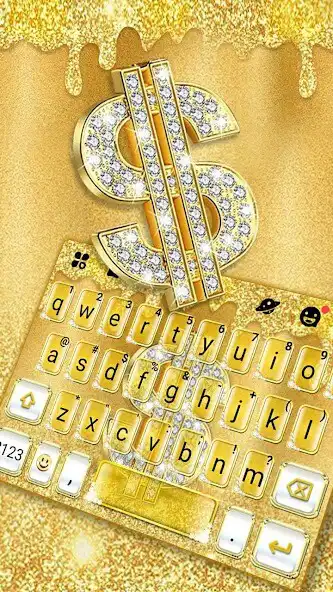 Play Golden Dollar Drops Keyboard Theme as an online game Golden Dollar Drops Keyboard Theme with UptoPlay