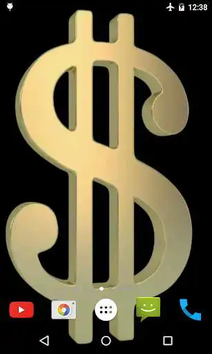 Play Golden Dollar Live Wallpaper  and enjoy Golden Dollar Live Wallpaper with UptoPlay