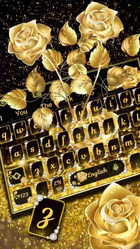 Play Golden Flower Butterfly Keyboard Theme