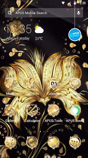 Play Golden Flower Theme & HD wallpapers  and enjoy Golden Flower Theme & HD wallpapers with UptoPlay