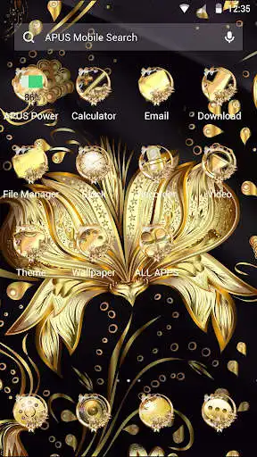 Play Golden Flower Theme & HD wallpapers  and enjoy Golden Flower Theme & HD wallpapers with UptoPlay