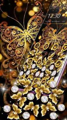 Play Golden Glitter Butterfly