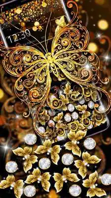 Play Golden Glitter Butterfly