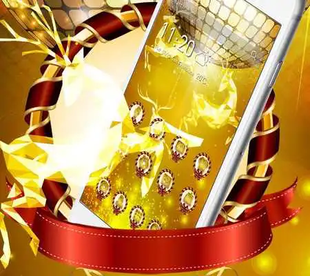 Play Golden Laser Light Deer  Christmas Theme